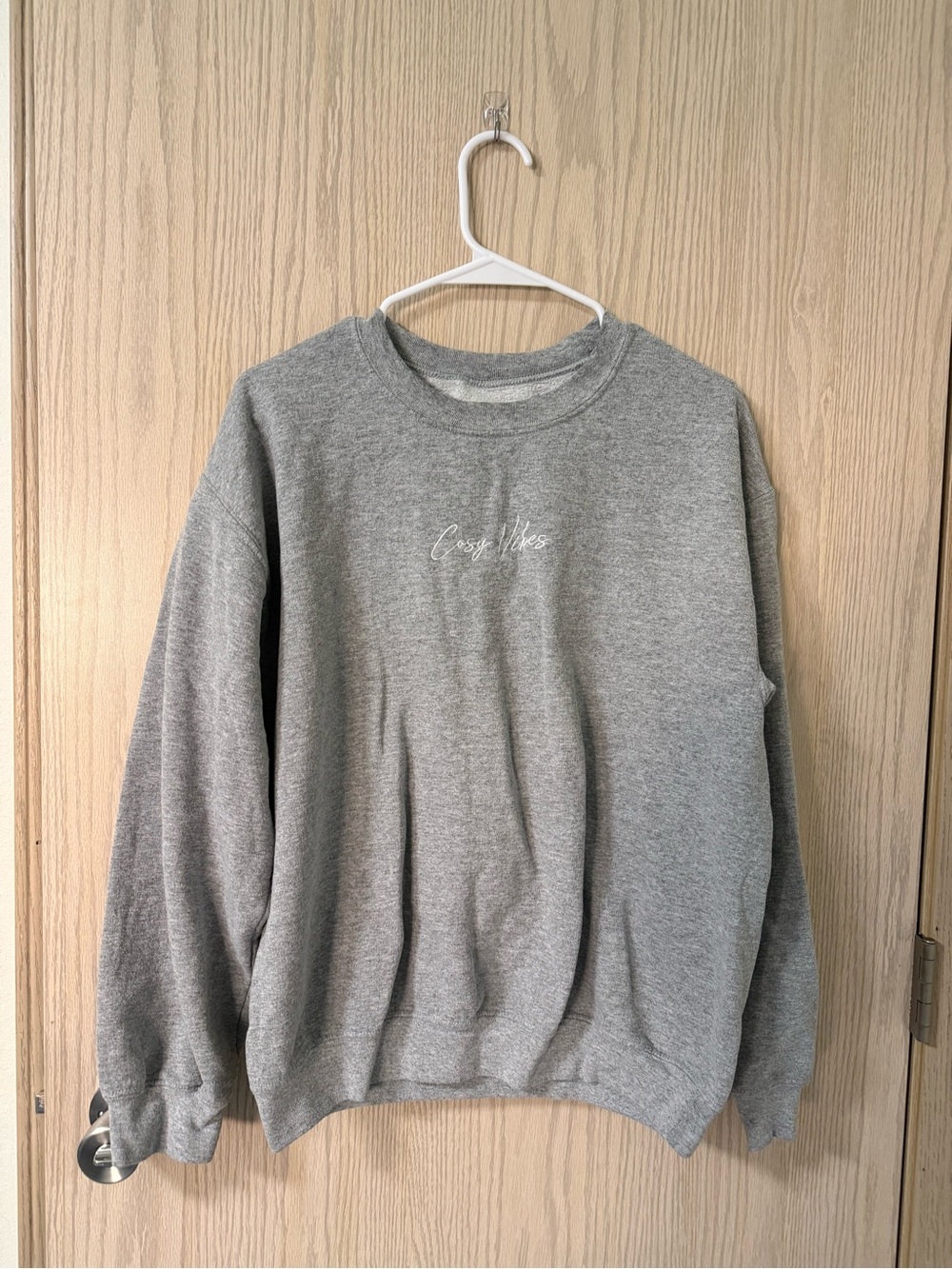 Classic Grey Crewneck Sweatshirt